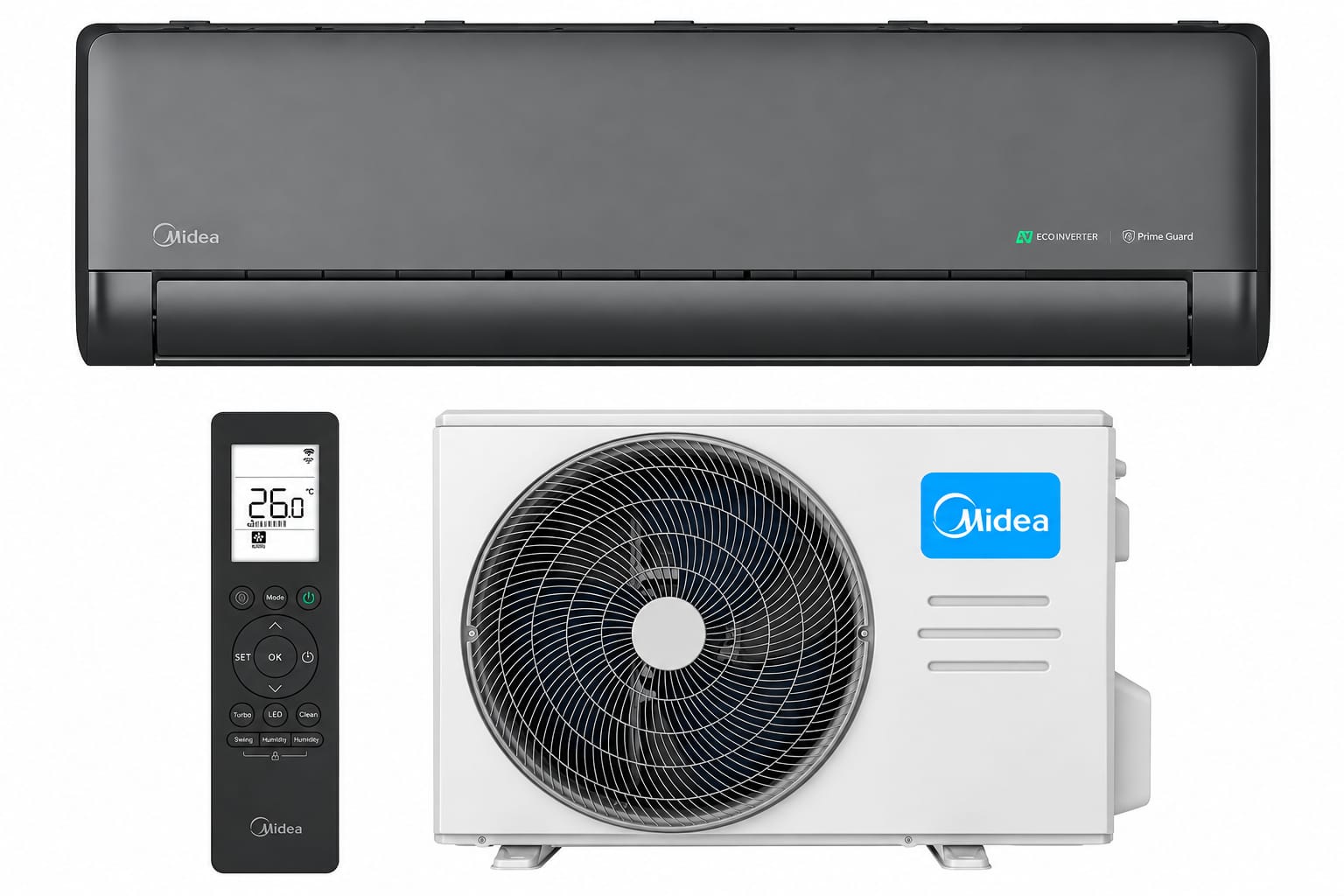 Midea EZB-12RD6-I Black klima uređaj